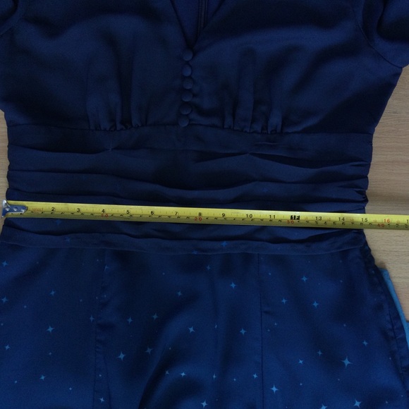 Wayward Fancies Dress Med Eshakti Teal Stars Fairy Lined Ombre - Picture 8 of 14